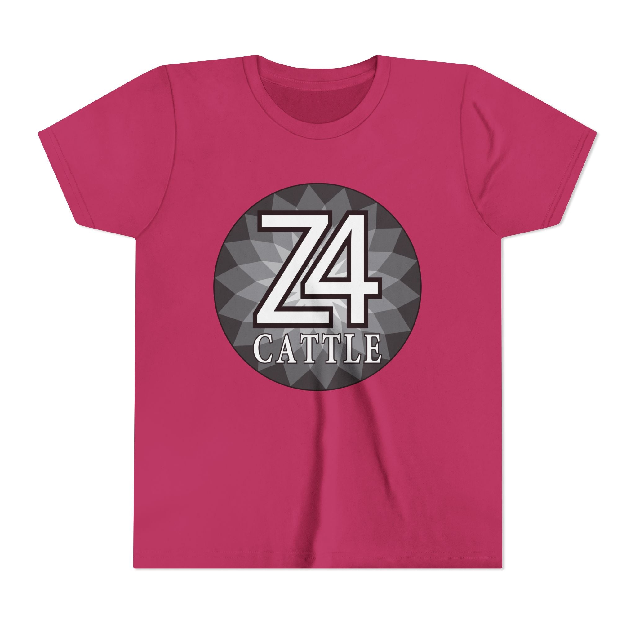 Youth Tee — 'Z4 Cattle' Monochrome Graphic Logo Shirt