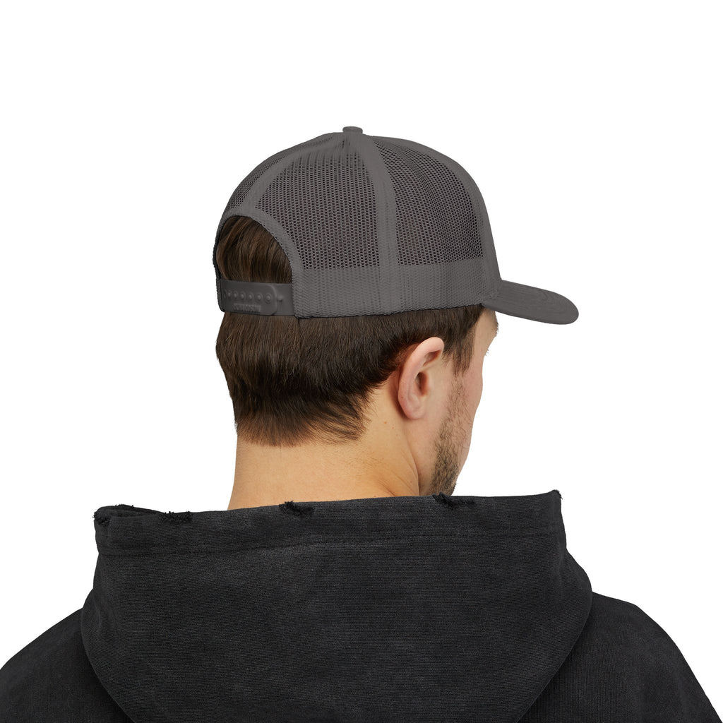 Z4 Embroidered Trucker Cap — Vintage Denim Patch Snapback