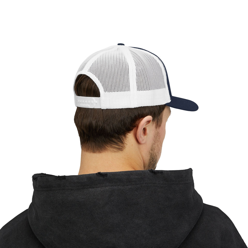 Z4 Embroidered Trucker Cap — Vintage Denim Patch Snapback