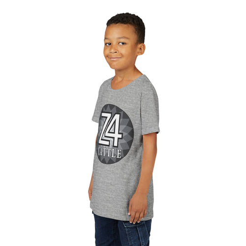 Youth Tee — 'Z4 Cattle' Monochrome Graphic Logo Shirt