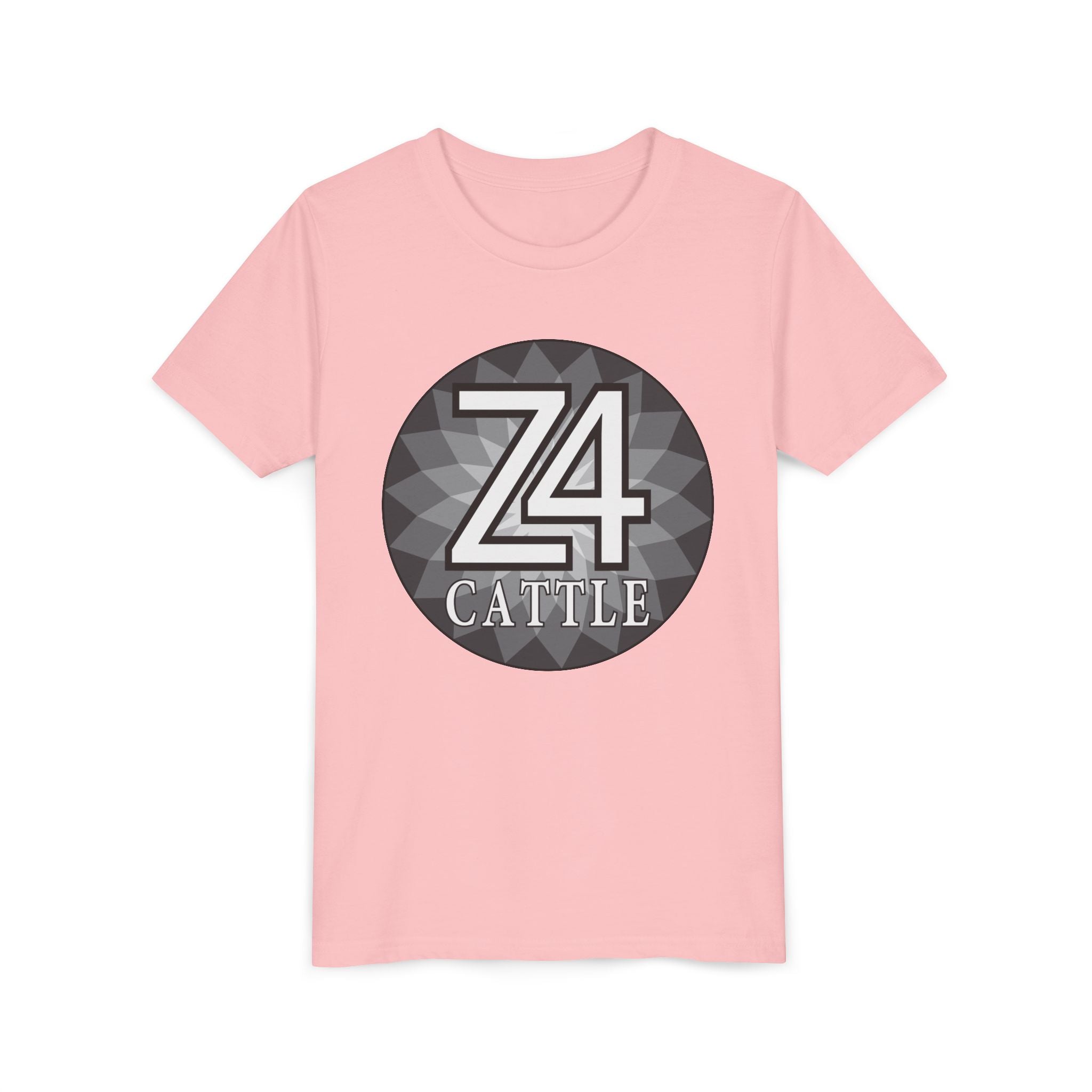 Youth Tee — 'Z4 Cattle' Monochrome Graphic Logo Shirt