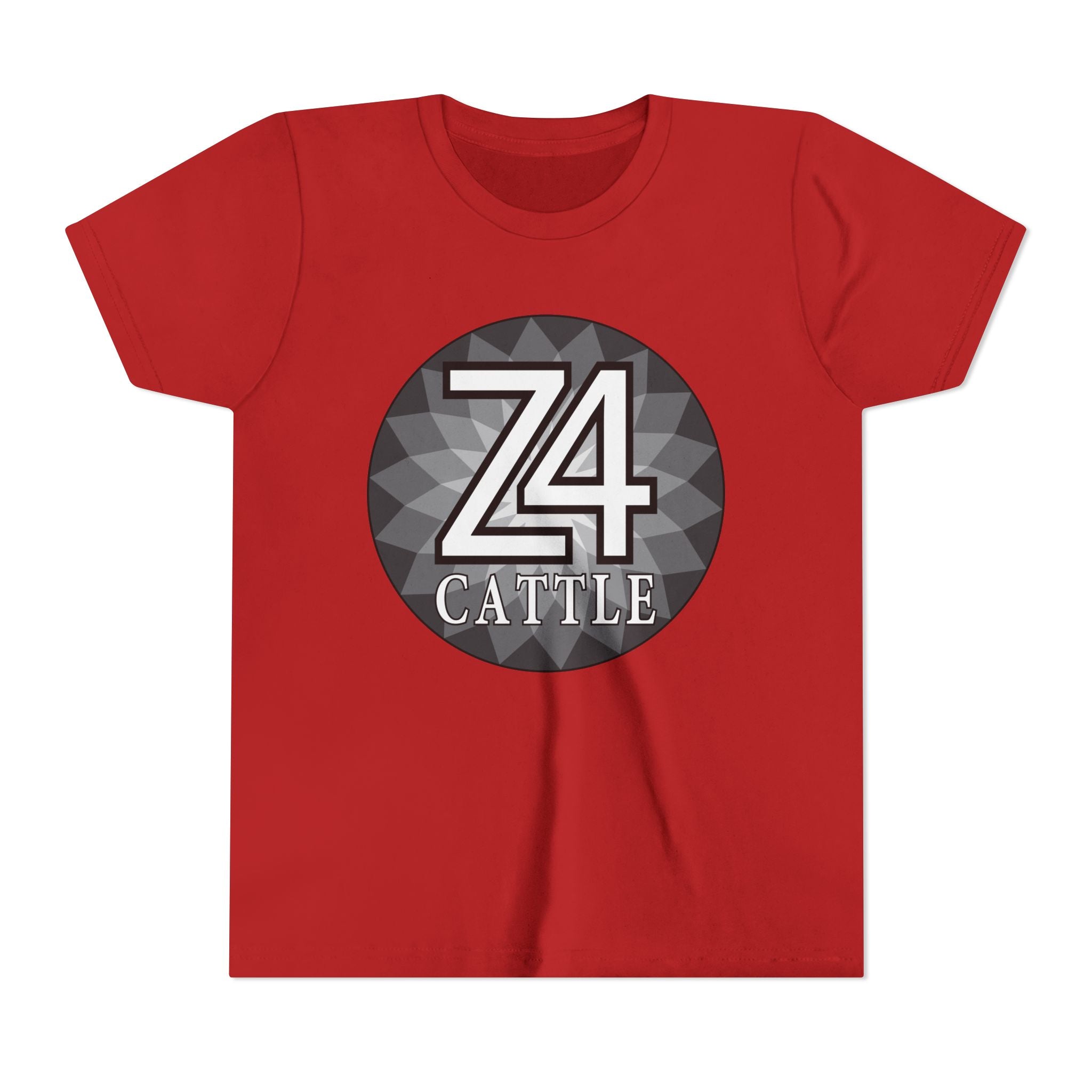 Youth Tee — 'Z4 Cattle' Monochrome Graphic Logo Shirt