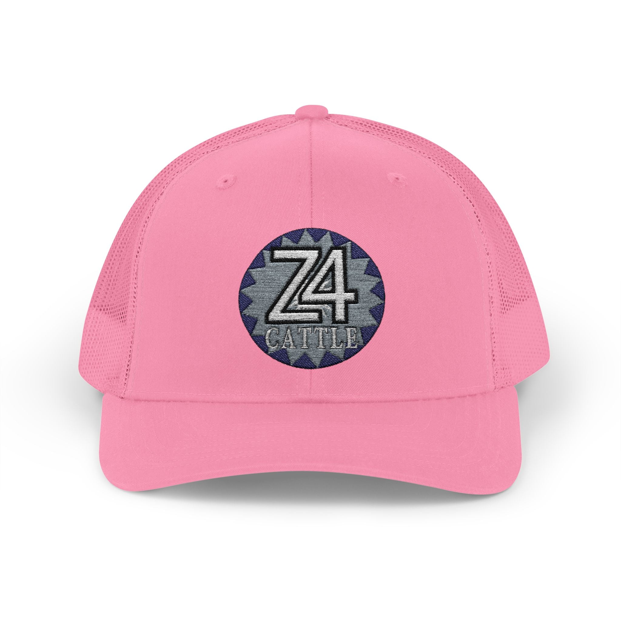 Z4 Embroidered Trucker Cap — Vintage Denim Patch Snapback