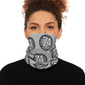 Z4 Logo Pattern Neck Gaiter — Gray Tactical Face & Neck Tube