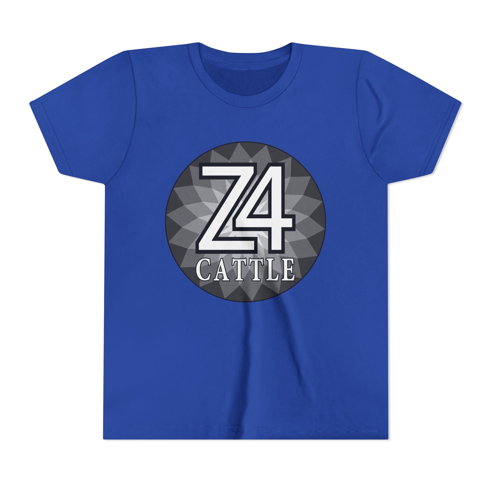 Youth Tee — 'Z4 Cattle' Monochrome Graphic Logo Shirt
