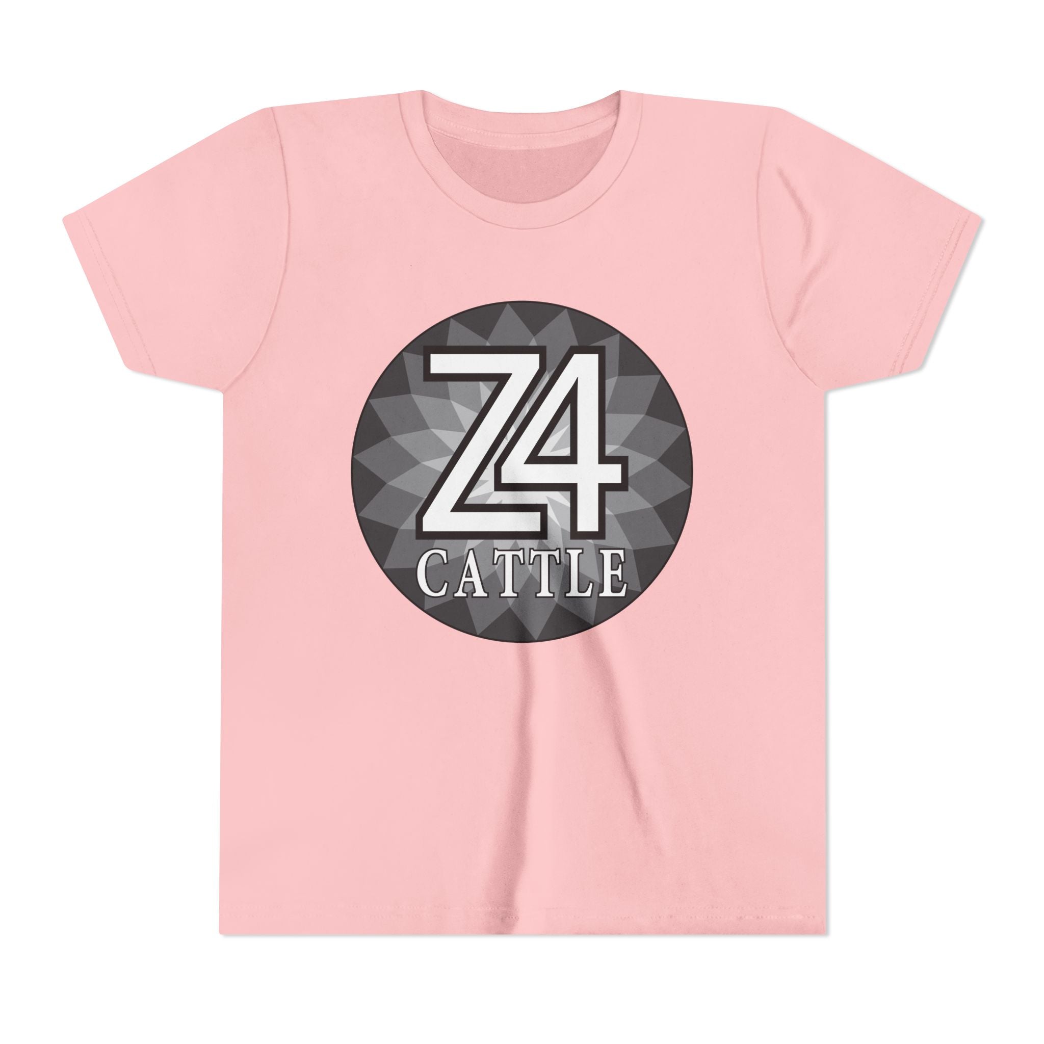 Youth Tee — 'Z4 Cattle' Monochrome Graphic Logo Shirt