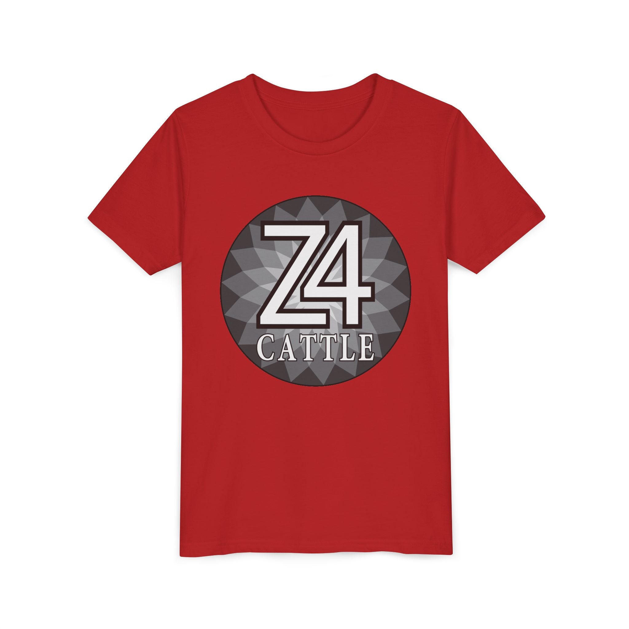 Youth Tee — 'Z4 Cattle' Monochrome Graphic Logo Shirt