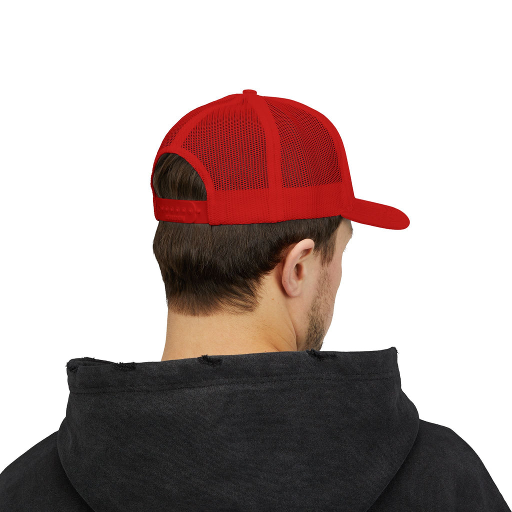 Z4 Embroidered Trucker Cap — Vintage Denim Patch Snapback