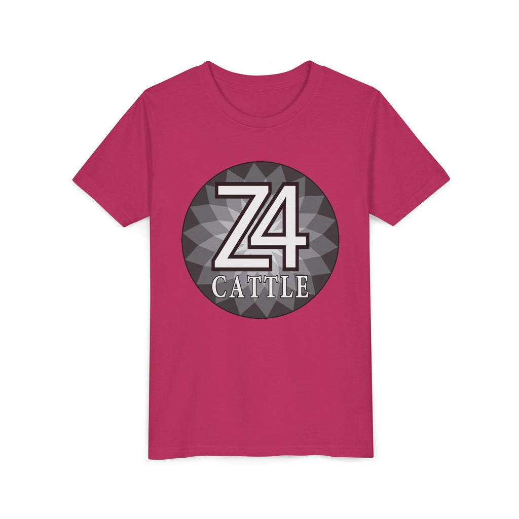Youth Tee — 'Z4 Cattle' Monochrome Graphic Logo Shirt