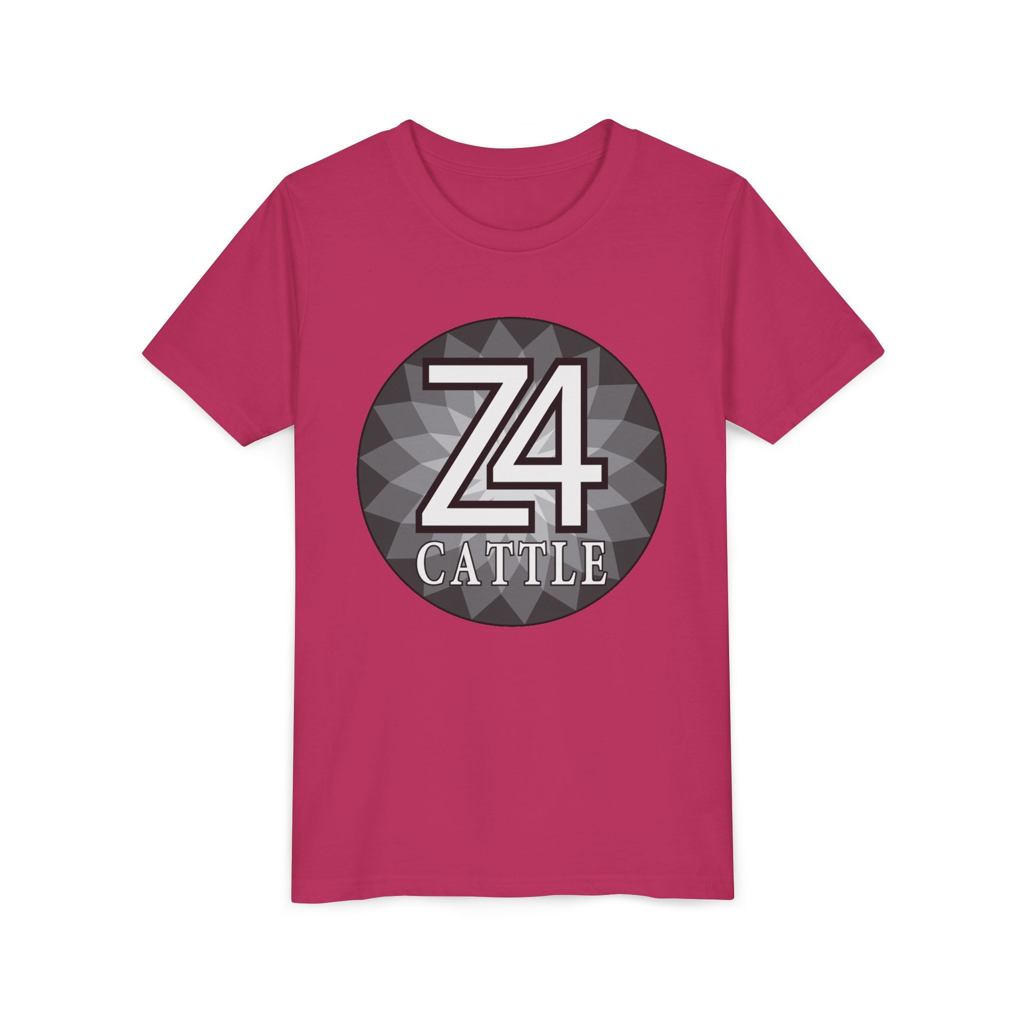 Youth Tee — 'Z4 Cattle' Monochrome Graphic Logo Shirt