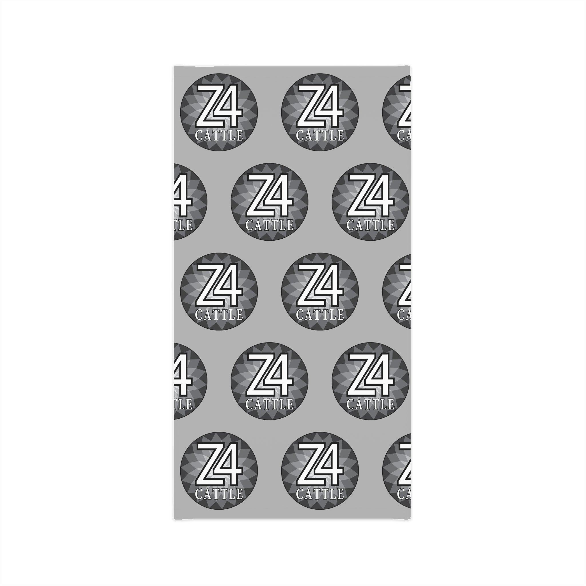 Z4 Logo Pattern Neck Gaiter — Gray Tactical Face & Neck Tube