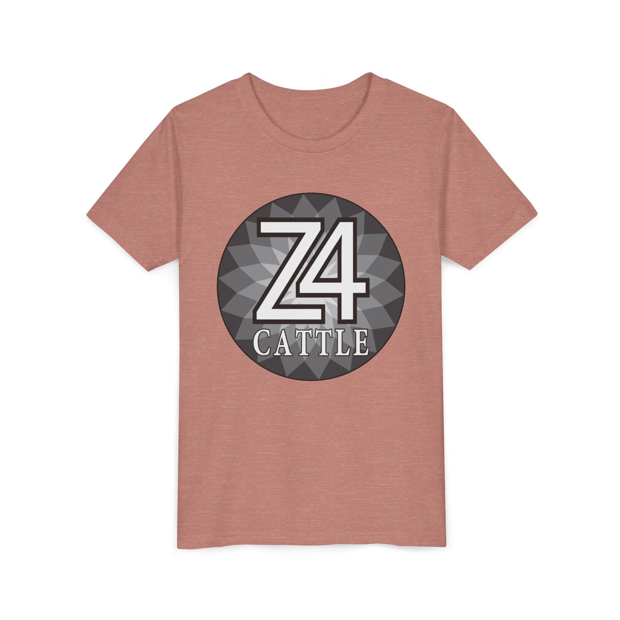 Youth Tee — 'Z4 Cattle' Monochrome Graphic Logo Shirt