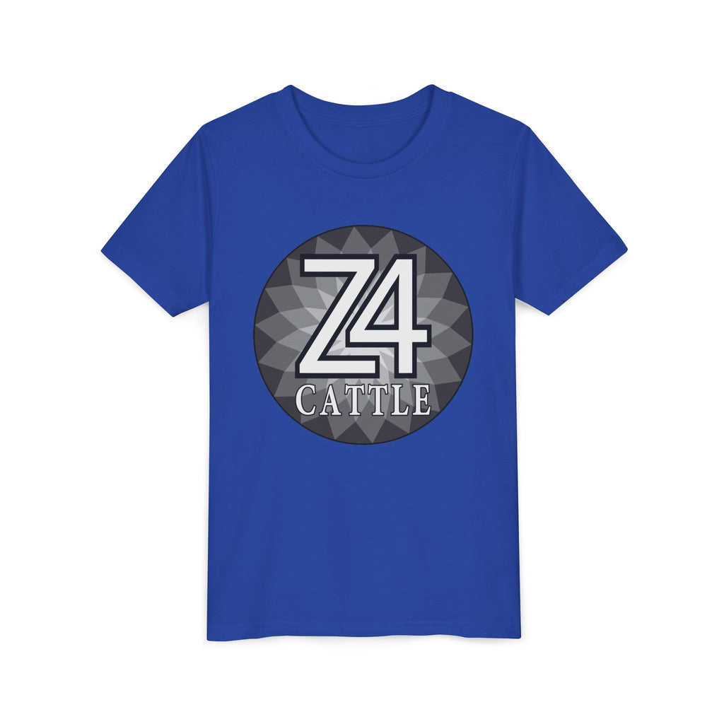 Youth Tee — 'Z4 Cattle' Monochrome Graphic Logo Shirt