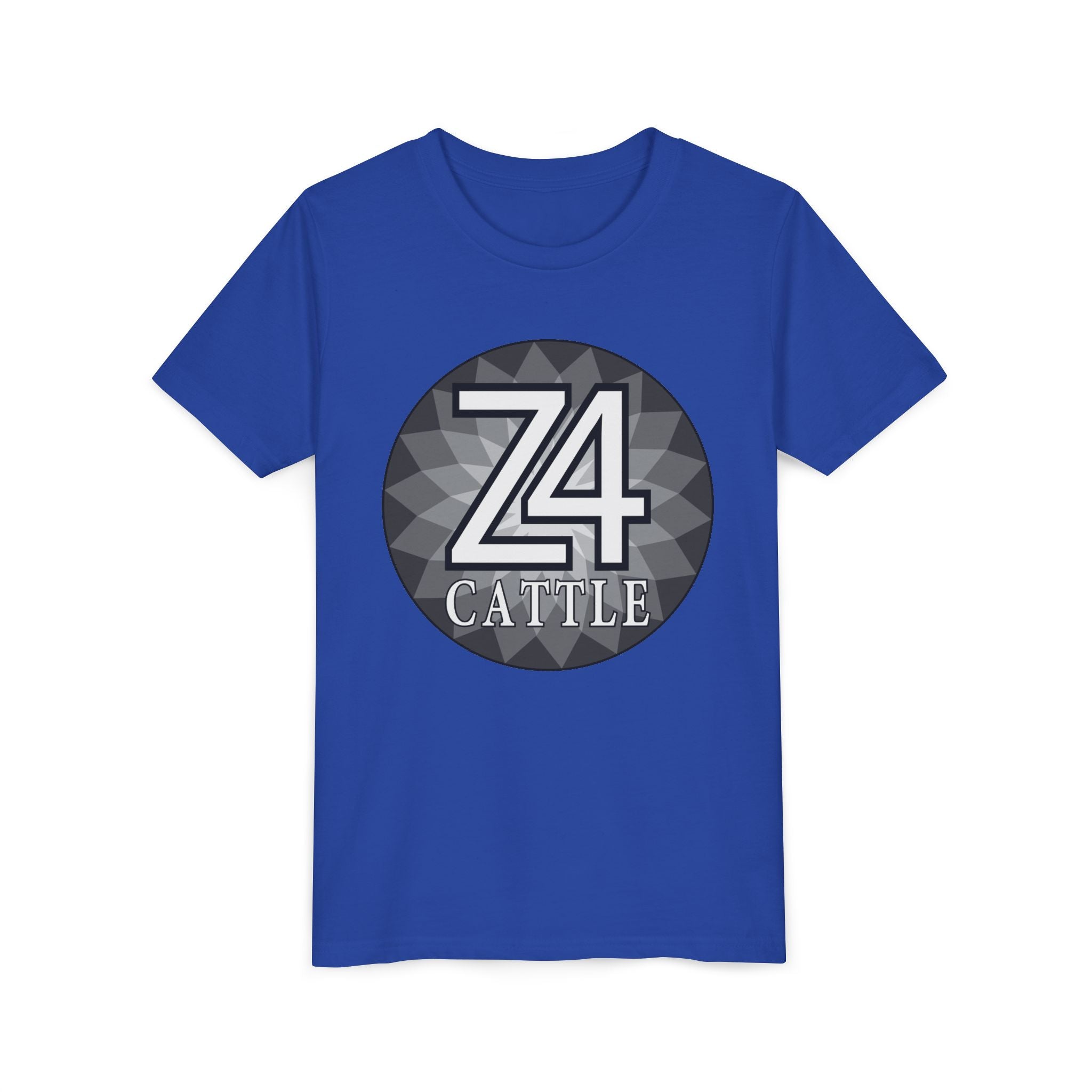 Youth Tee — 'Z4 Cattle' Monochrome Graphic Logo Shirt