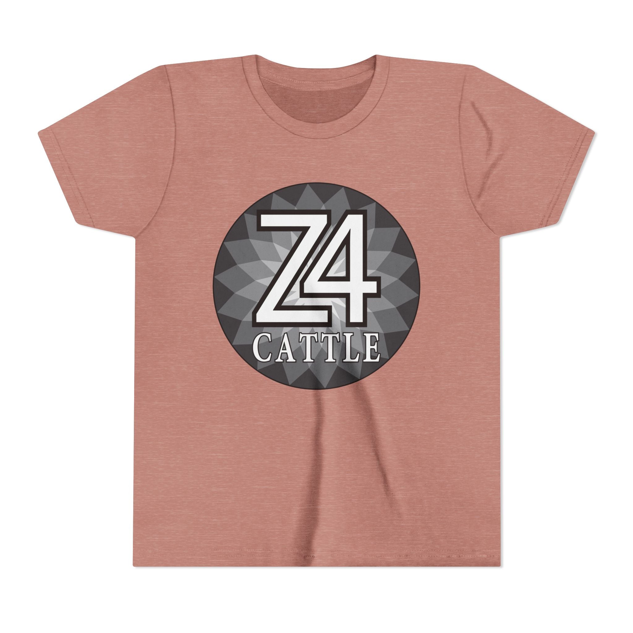Youth Tee — 'Z4 Cattle' Monochrome Graphic Logo Shirt