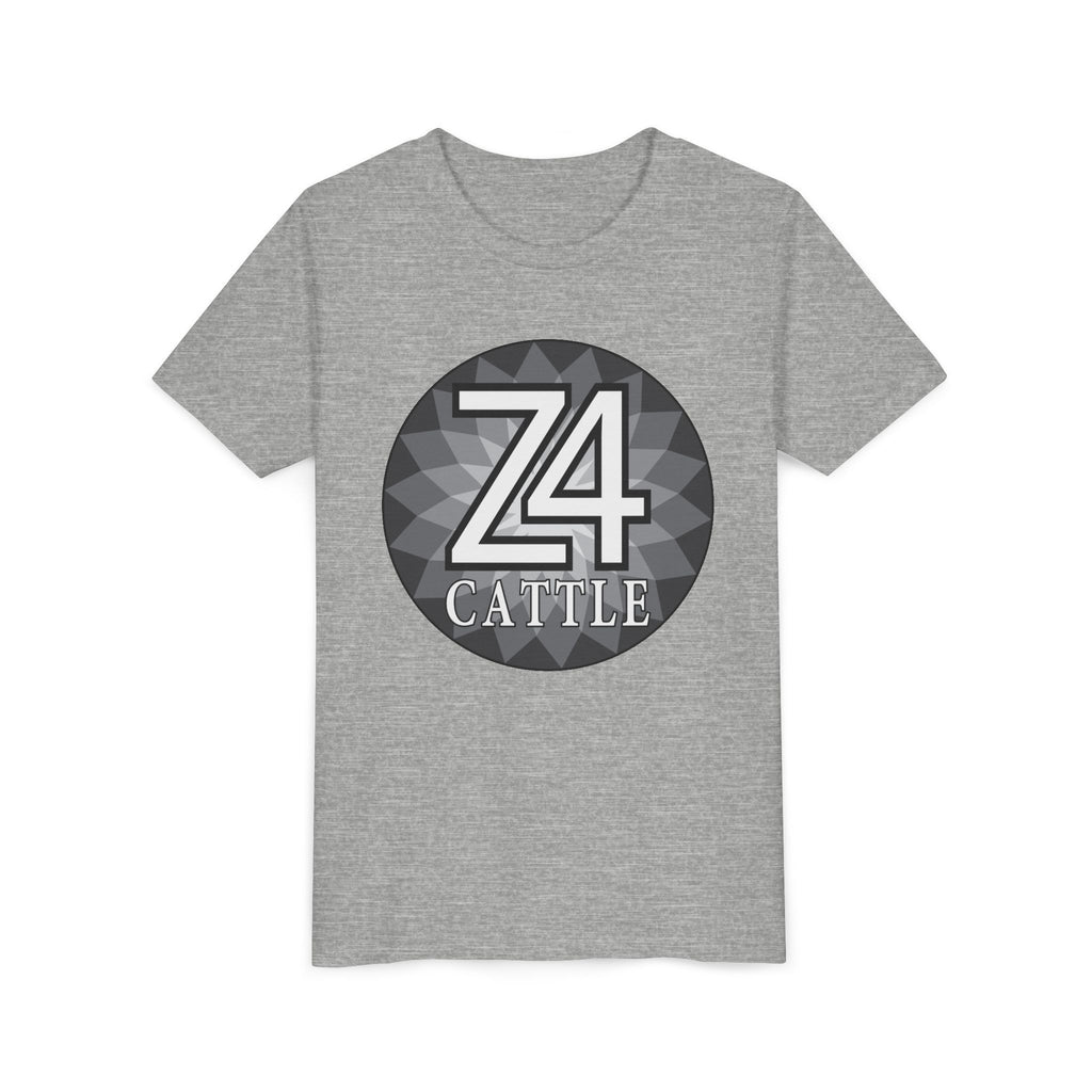 Youth Tee — 'Z4 Cattle' Monochrome Graphic Logo Shirt