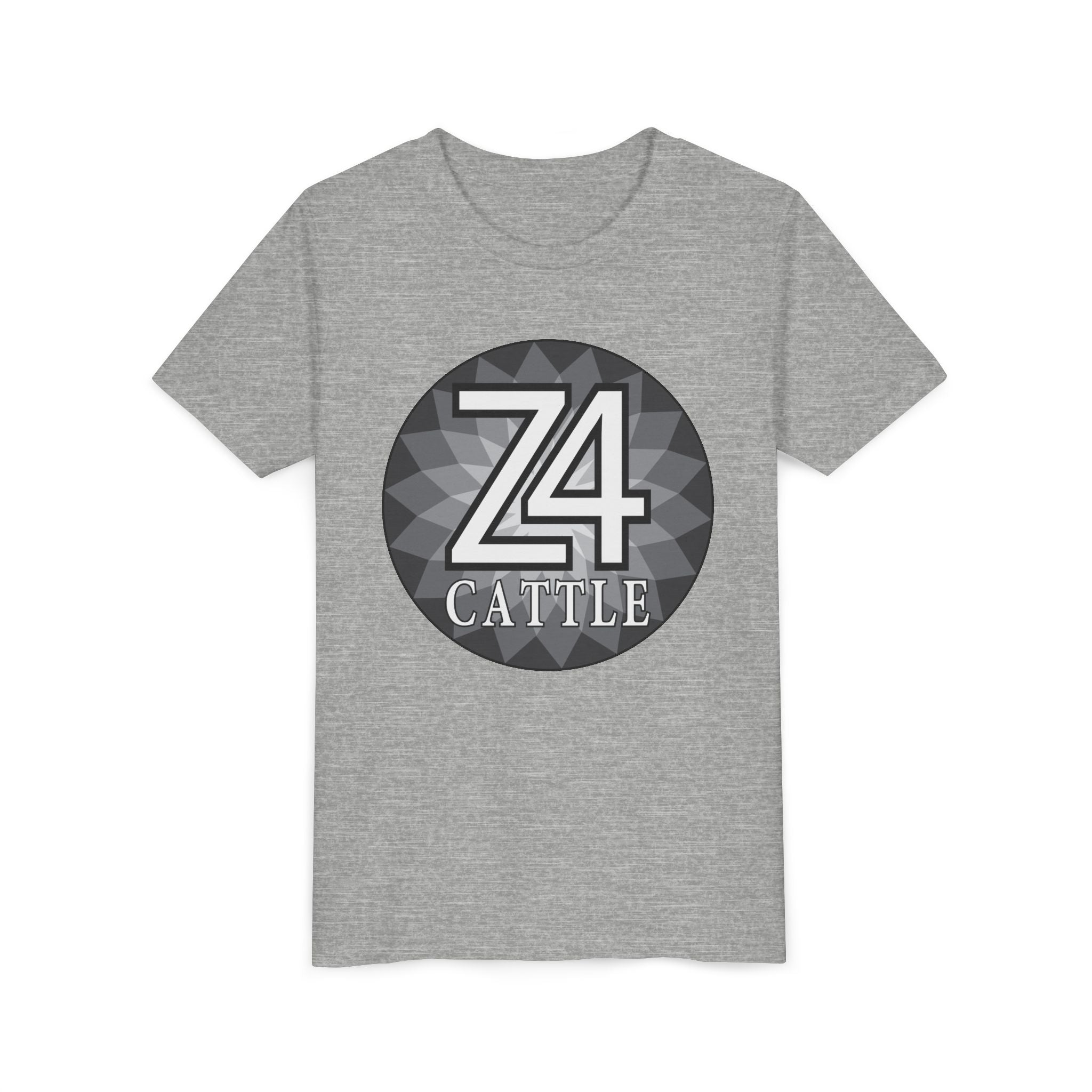 Youth Tee — 'Z4 Cattle' Monochrome Graphic Logo Shirt